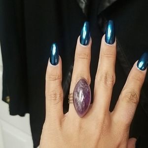 Unique Ring w/ Purple stone